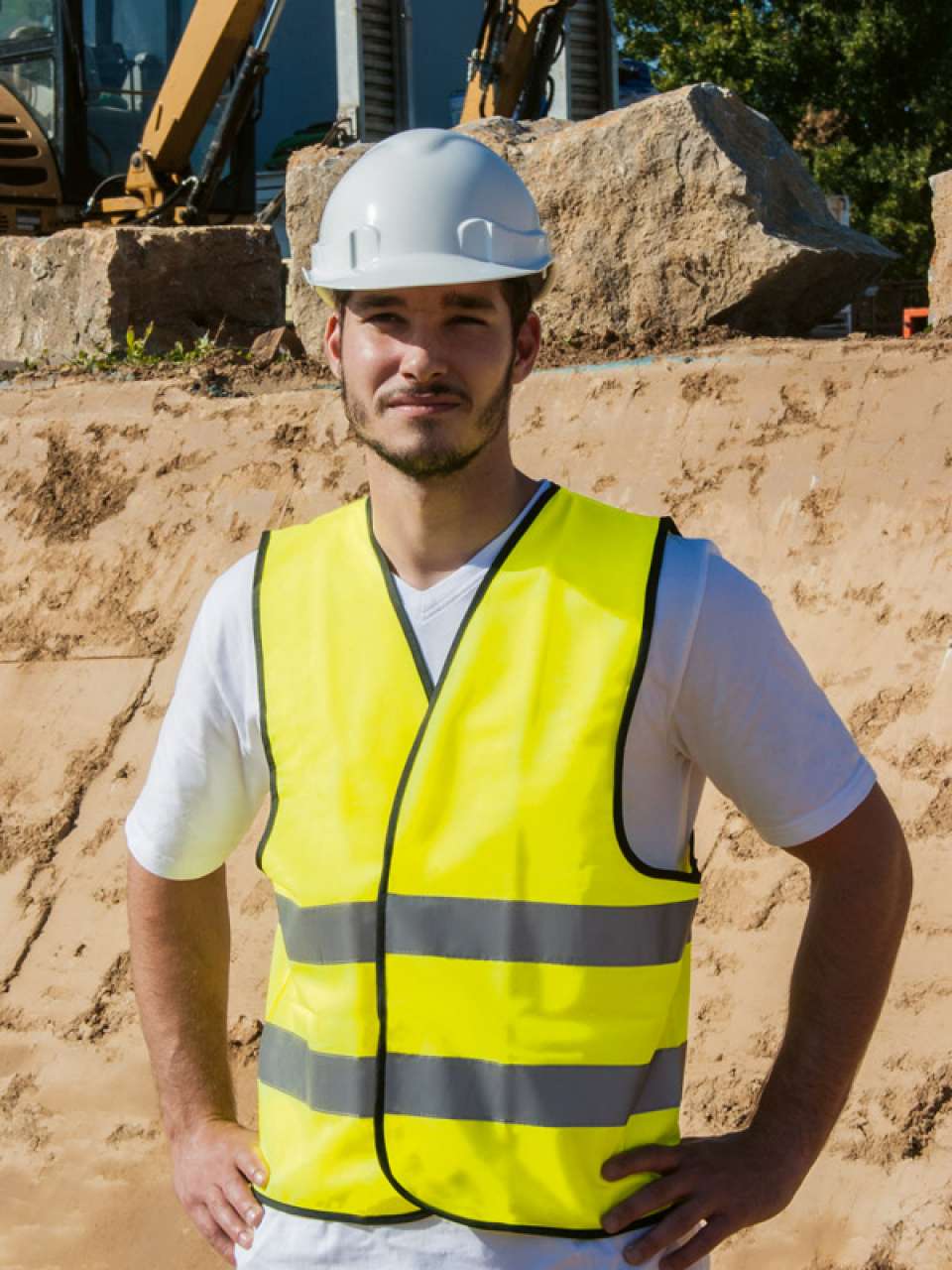 KXVW SIKKERHETSVEST "WOLFSBURG" - SVART HEM